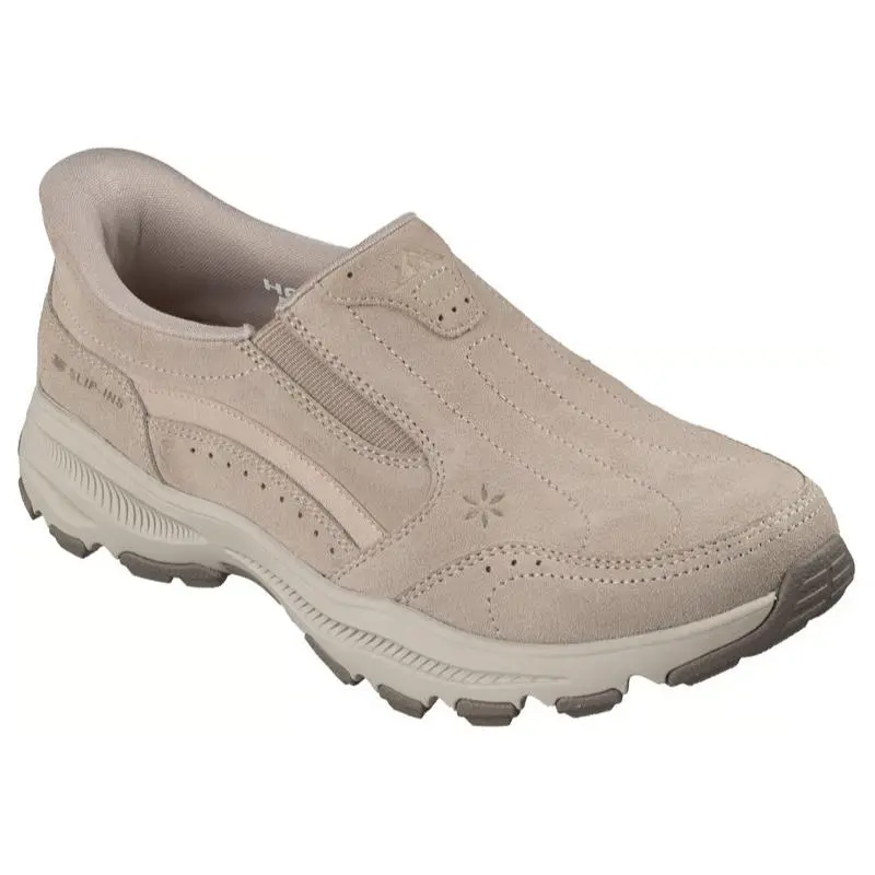 Womens Skechers Slip Ins Alto Rangeley Taupe Suede Shoes