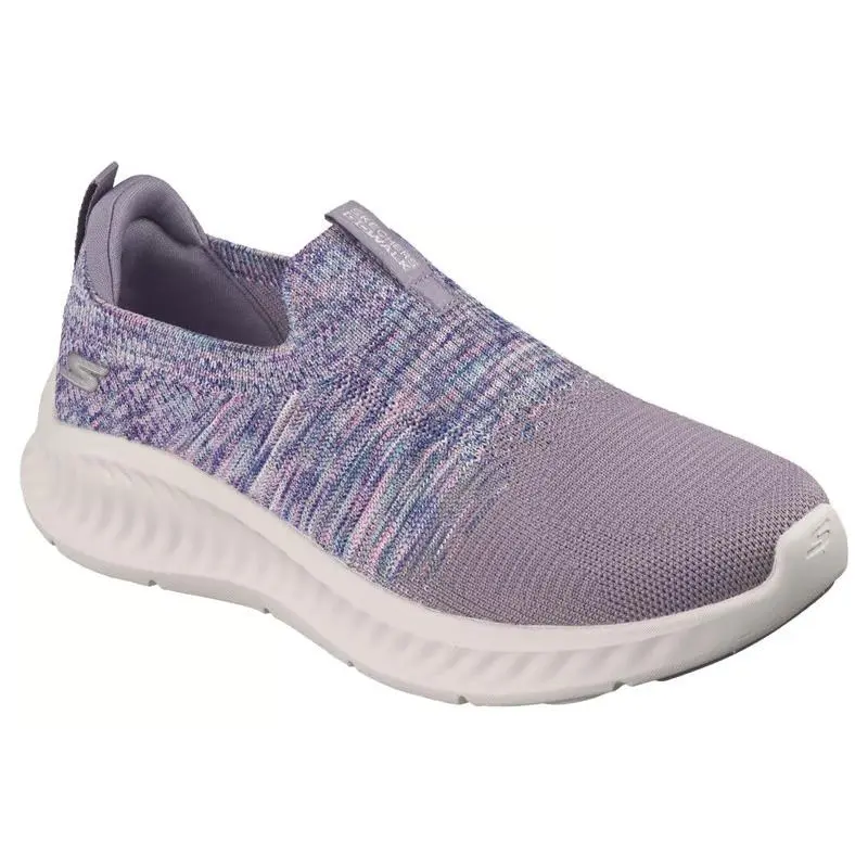 Womens Skechers GO Walk Now Trisha Mauve Knit Shoes