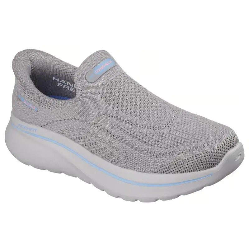 Womens Skechers Slip Ins Relaxed Fit GO Walk Arch Fit N-joy Taupe Knit