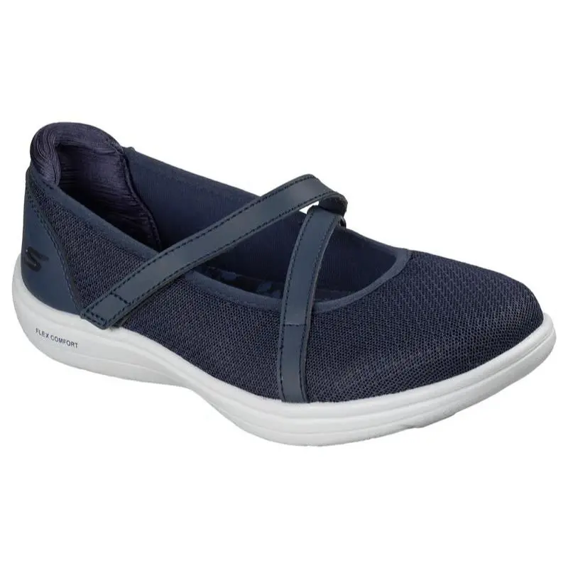 Womens Skechers ON The GO Flex Radiant Kimberly Navy Mesh Shoes