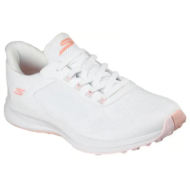 Womens Skechers Zen White Knit Shoes