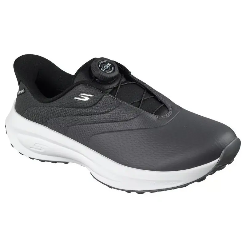 Womens Skechers Slip Ins Golf Waterproof Flow SI Twist Fit Black Mesh Shoes