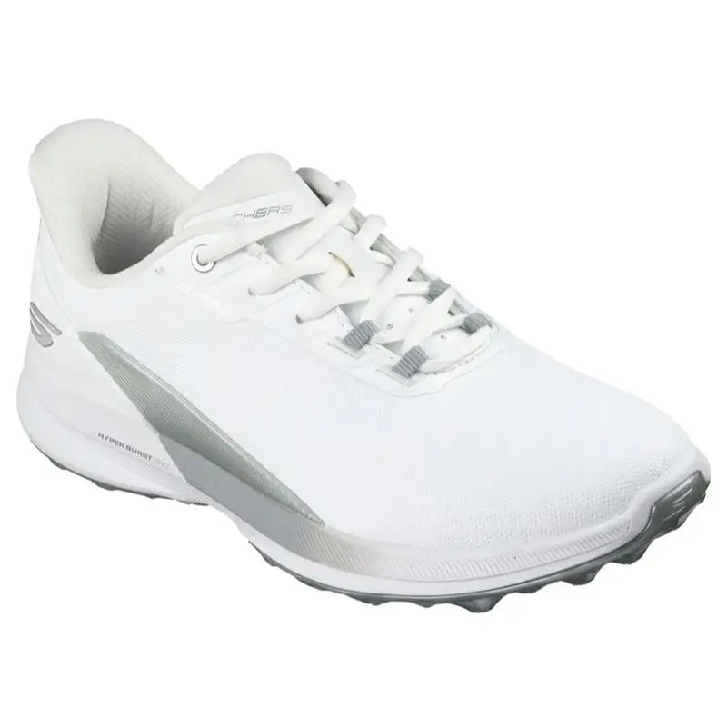 Womens Skechers Slip Ins Waterproof Pure SI White Silver Mesh Shoes