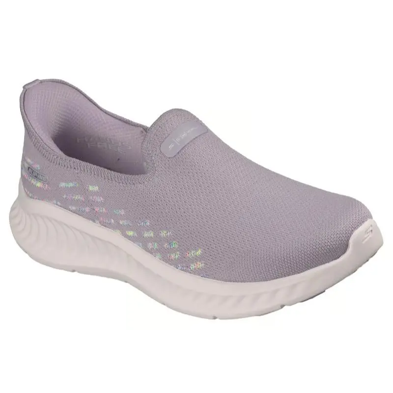 Womens Skechers Slip Ins GO Walk Now Dreamy Lavender Multi Knit Shoes