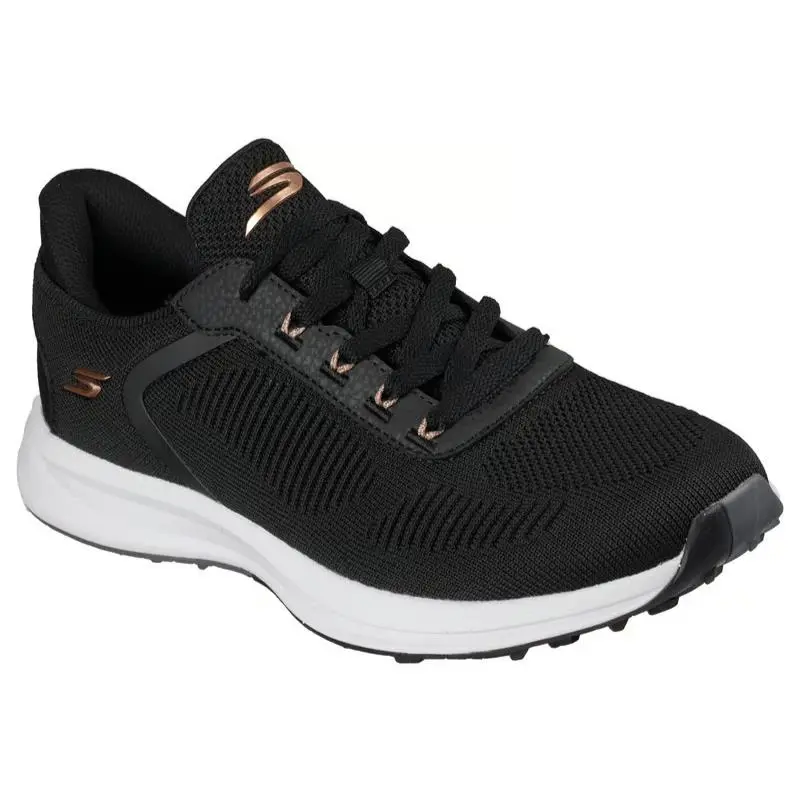 Womens Skechers Zen Black Knit Shoes