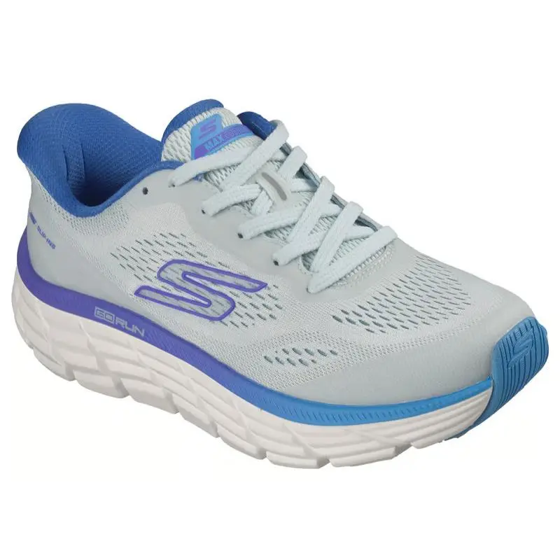 Womens Skechers Slip Ins Max Flex Light Blue Mesh Shoes