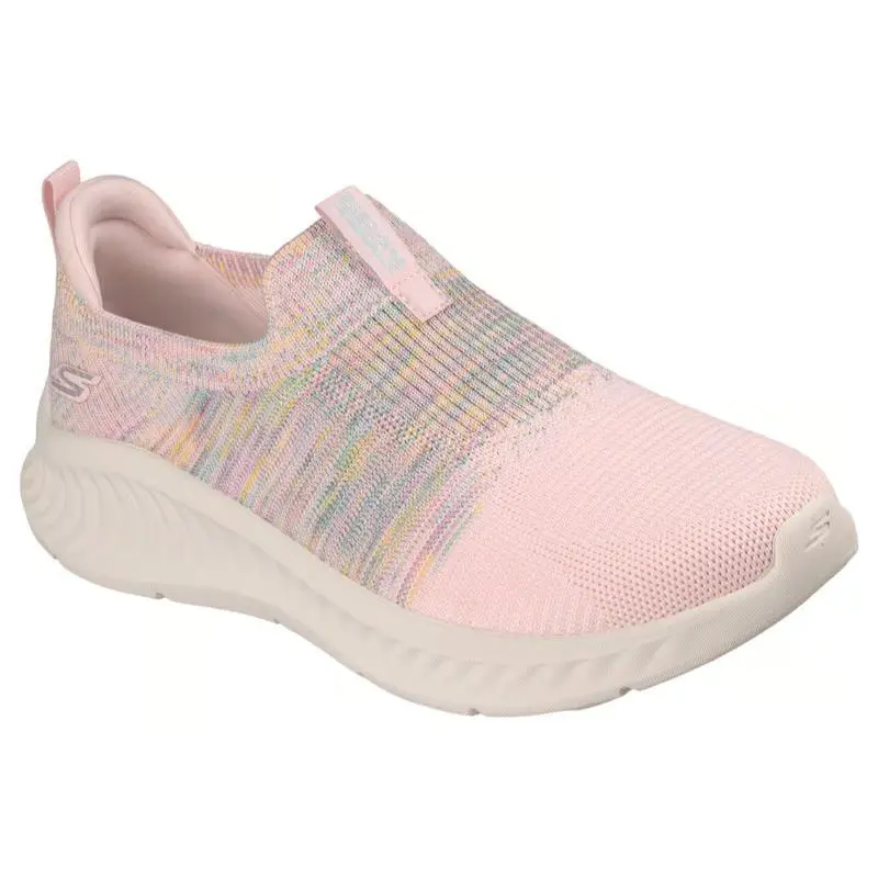 Womens Skechers GO Walk Now Trisha Light Pink Knit Shoes