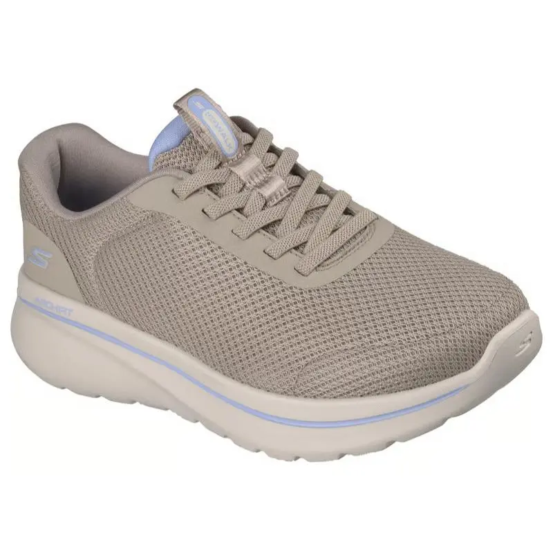 Womens Skechers GO Walk Arch Fit N-joy Amira Taupe Mesh Shoes