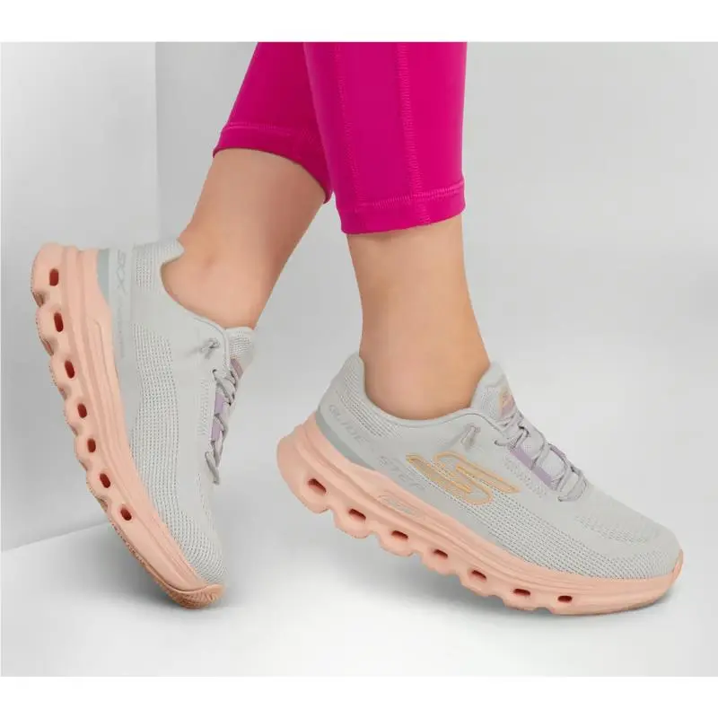 Skechers shoes - GO RUN Glide-Step Arch Fit - Casion - 129802 - Gray Pink 6