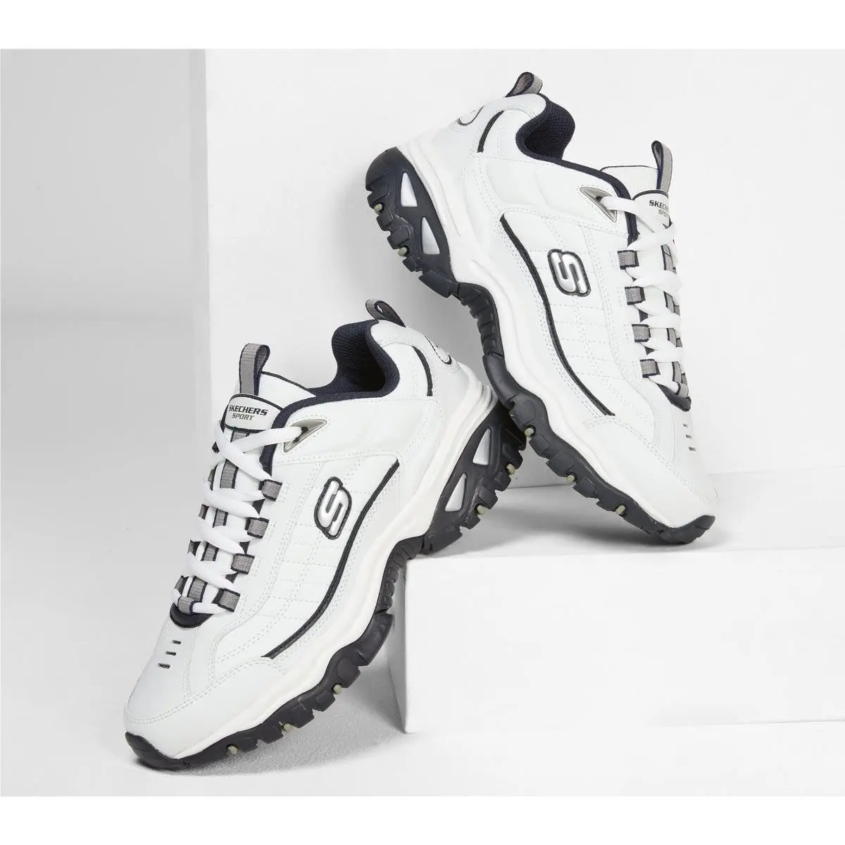 Skechers shoes - WHITE/NAVY 6