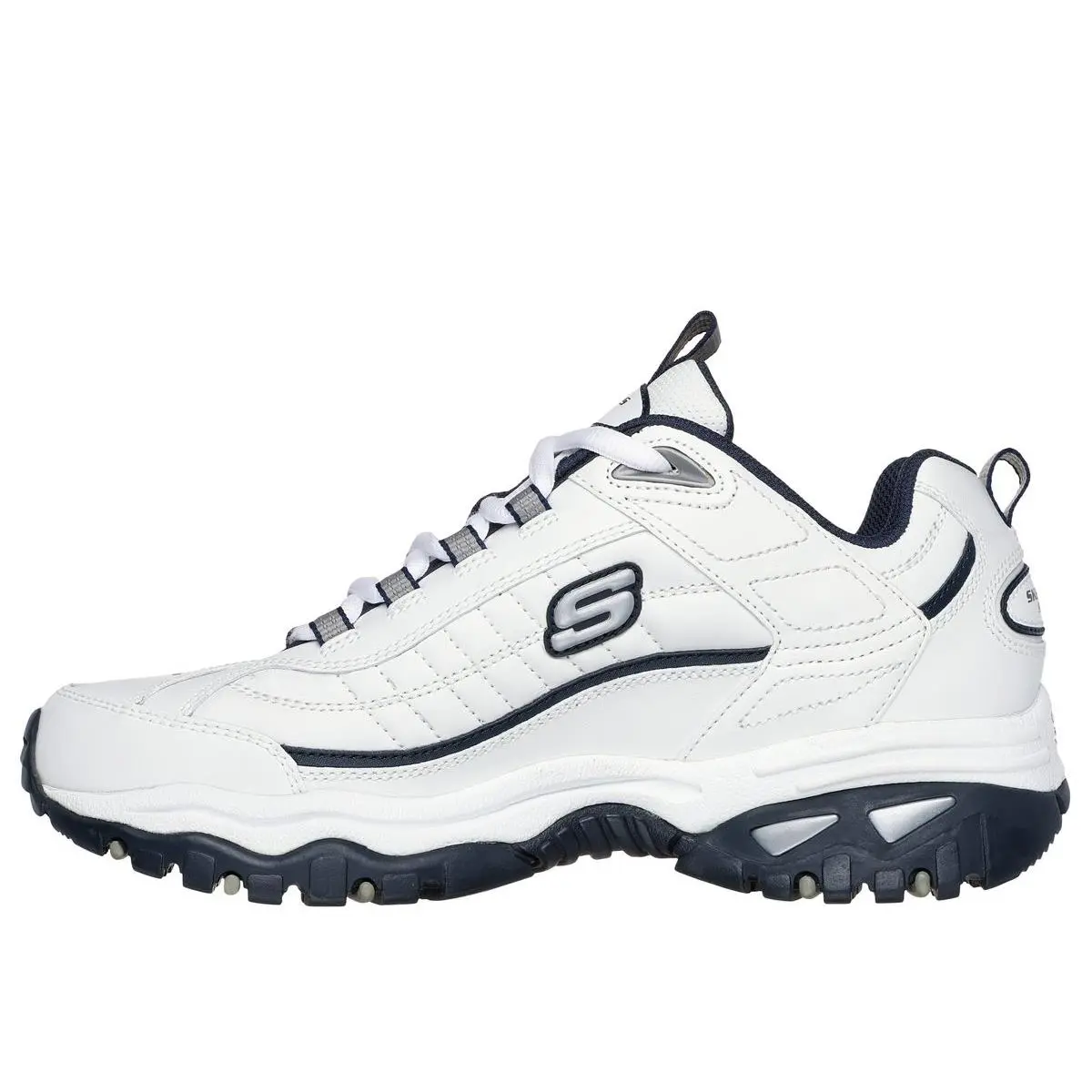 Skechers shoes - WHITE/NAVY 10