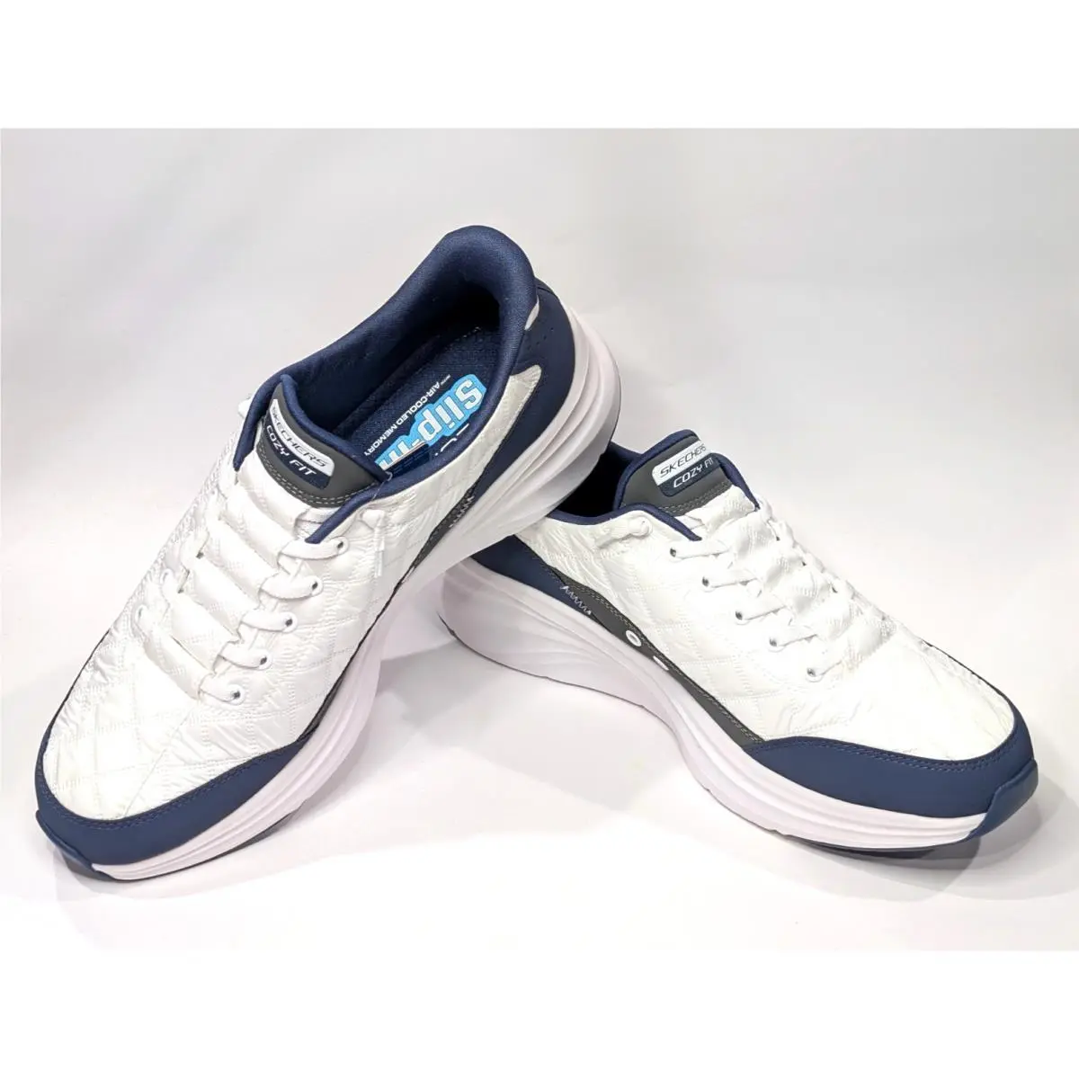 Skechers shoes - Skechers Contour Foam Cozy Fit - 232619 232619/WNY - White/Navy 9