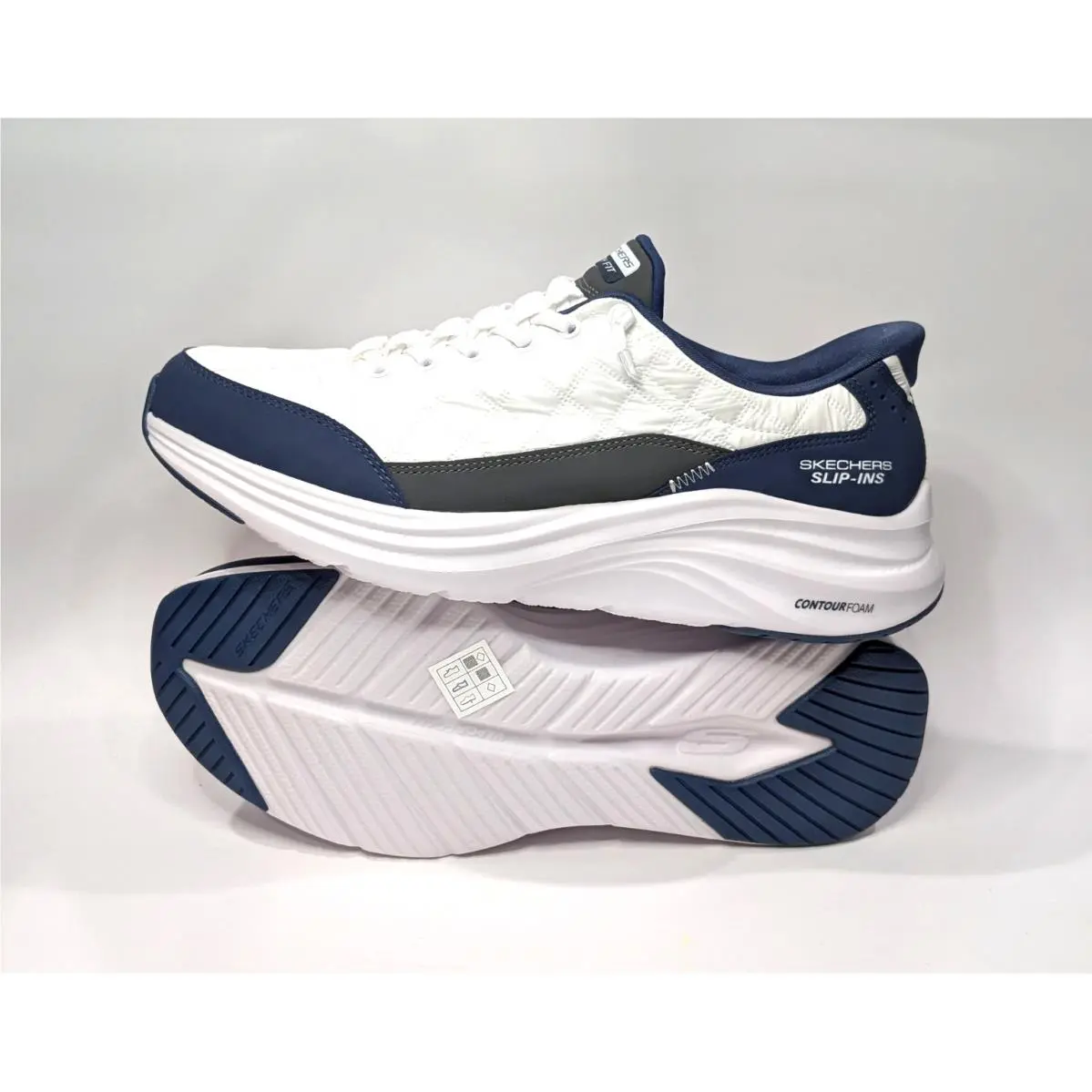 Skechers shoes - Skechers Contour Foam Cozy Fit - 232619 232619/WNY - White/Navy 12