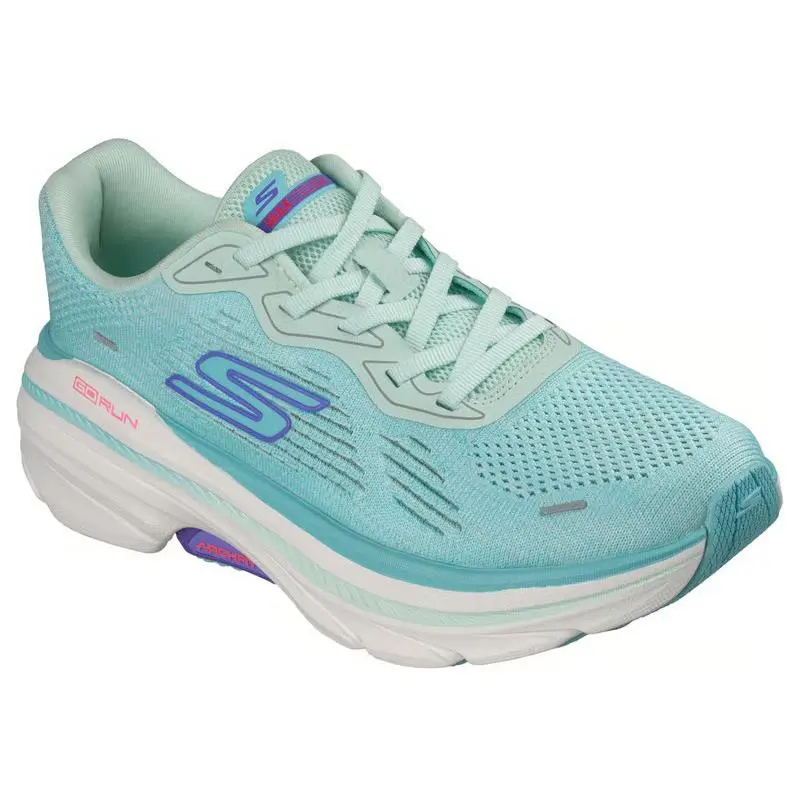 Womens Skechers Max Cushioning Arch Fit 2.0 Jetsin Aqua Knit Shoes