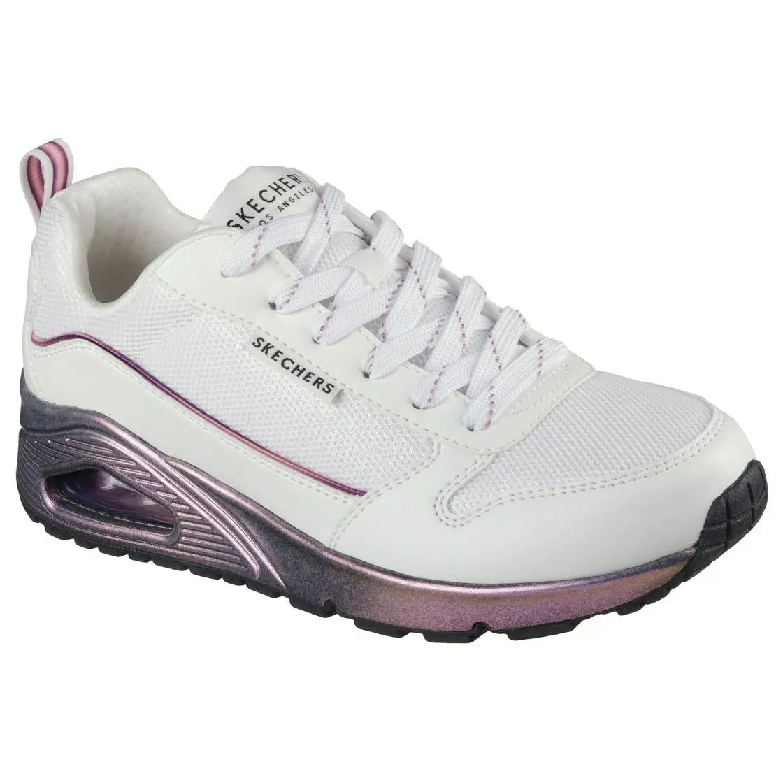 Woman Skechers Uno - Sparkle Lite Sneaker Shoe 177855 White/multi