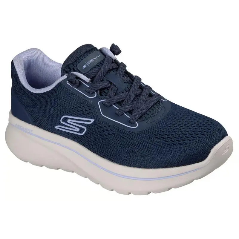 Womens Skechers Relaxed Fit GO Walk Arch Fit N-joy Navy Periwinkle Mesh