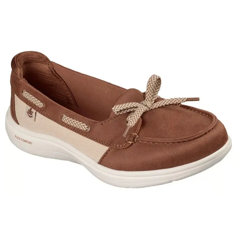 Womens Skechers ON The GO Flex Radiant Pacific Luggage Fabric Shoes