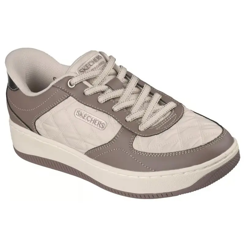 Womens Skechers Slip Ins Sport Court 2.0 Daily Journey Taupe Brown Fabric