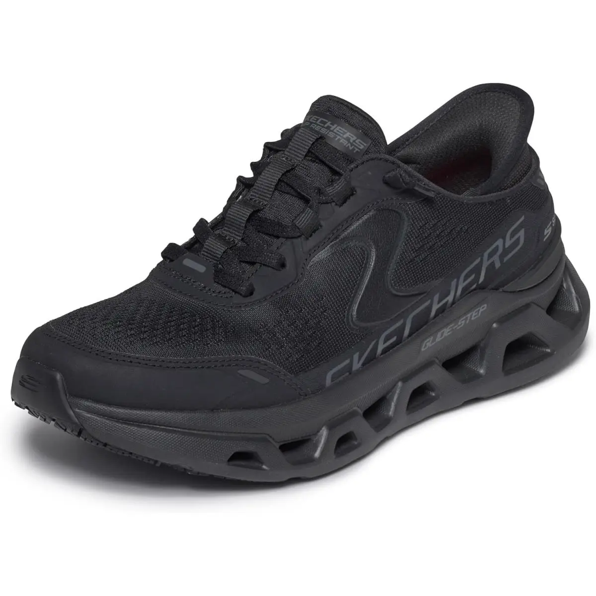 Skechers Women`s Glide Step Altus Sr Athletic Hands Free Slip Ins - Bkmt