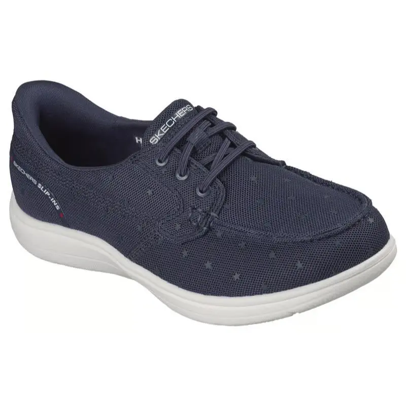 Womens Skechers Slip Ins ON The GO Flex Radiant Super Star Navy Mesh Shoes