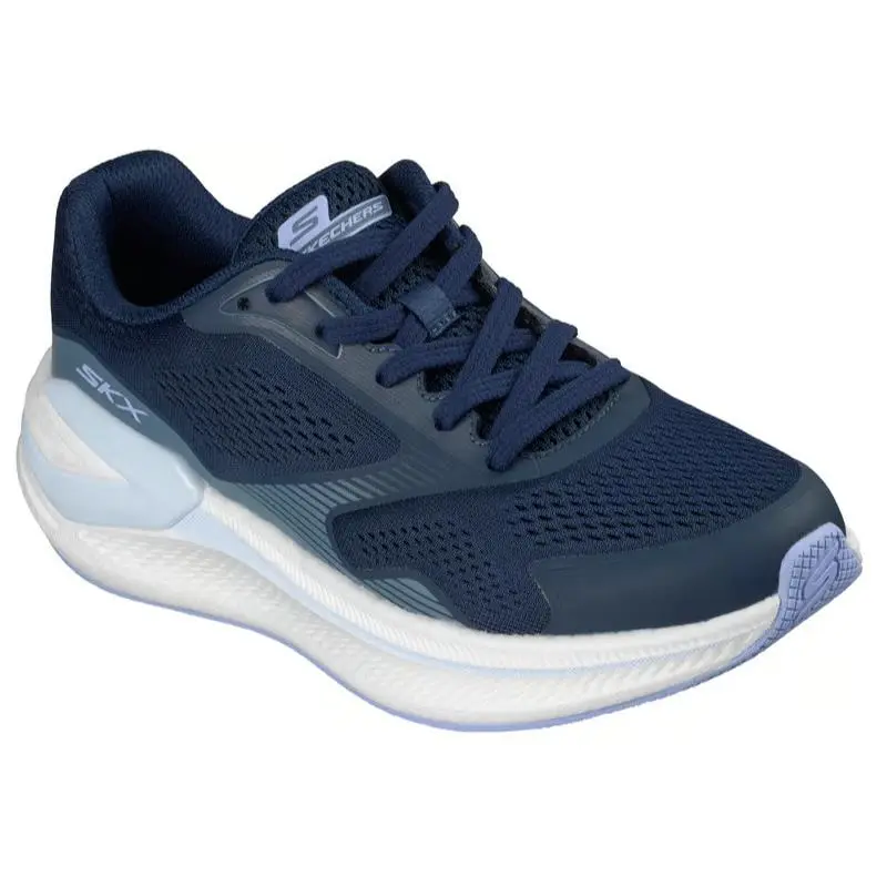Womens Skechers GO Run Consistent Pro Corus Navy Mesh Shoes - Blue