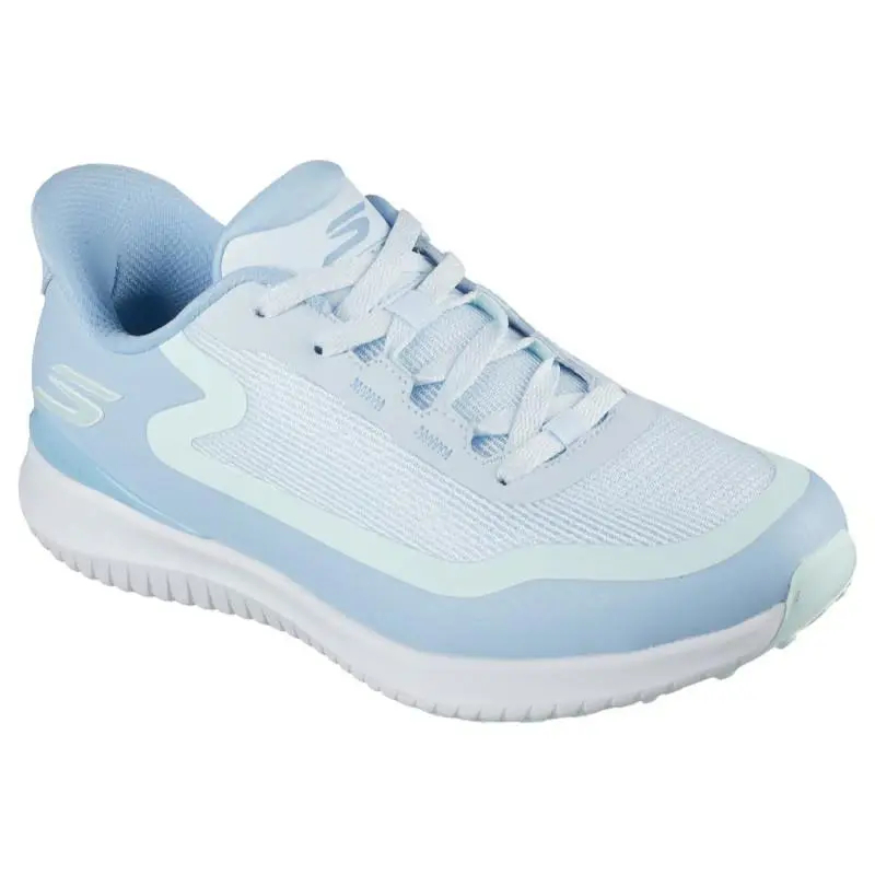 Womens Skechers Slip Ins GO Golf Flight Light Blue Mesh Shoes