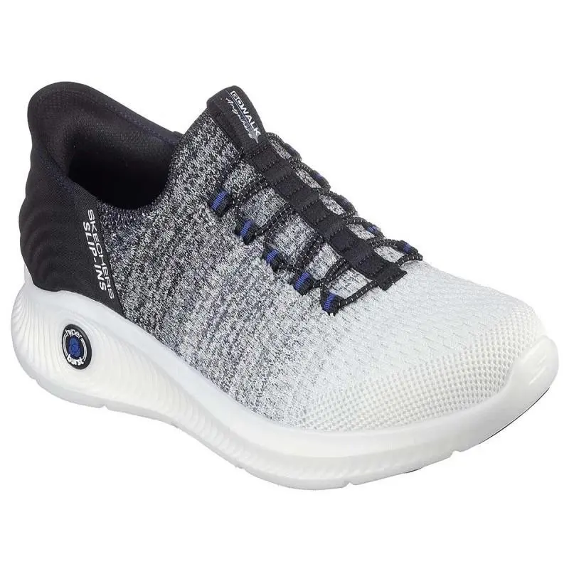 Skechers Shoes Slip Ins Men`s Go Walk Arch Fit White Black Comfort Casual 216300