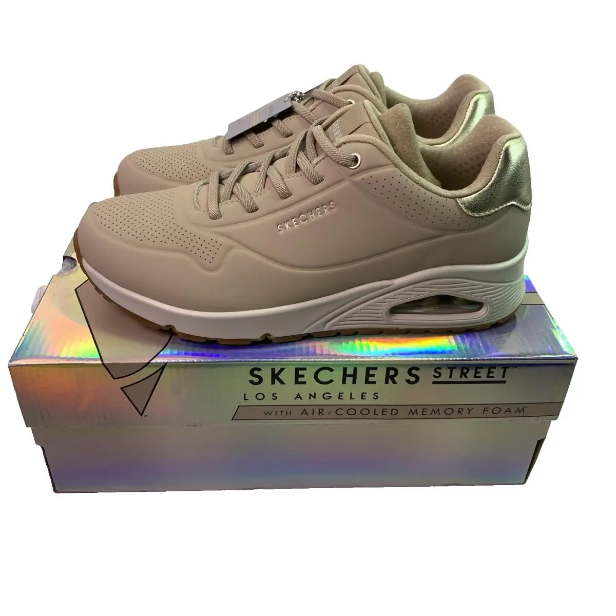 Skechers shoes - Uno - Shimmer Away - Uno Shimmer Away - 155196 NUDE - natural nude (UPC: 197976642317) 15