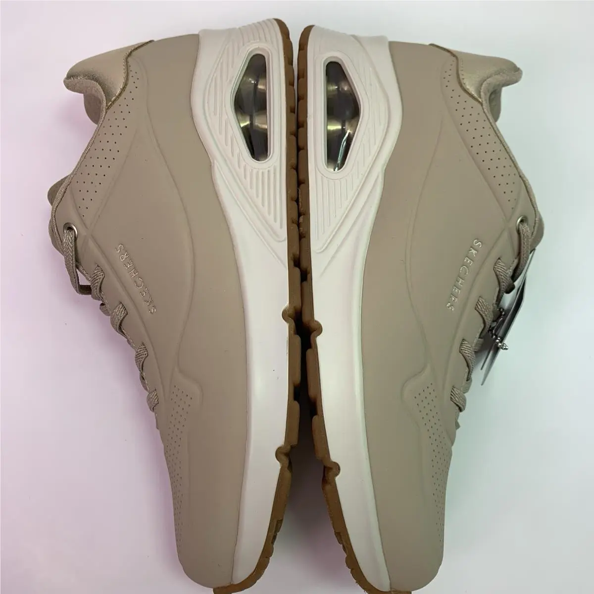 Skechers shoes - Uno - Shimmer Away - Uno Shimmer Away - 155196 NUDE - natural nude (UPC: 197976642317) 7