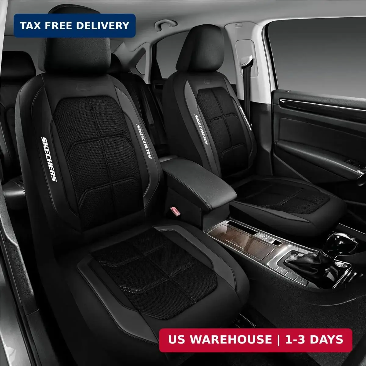 Skechers Air-cooled Memory Foam Seat Covers-leather Car Seat Cover Supply Ulti