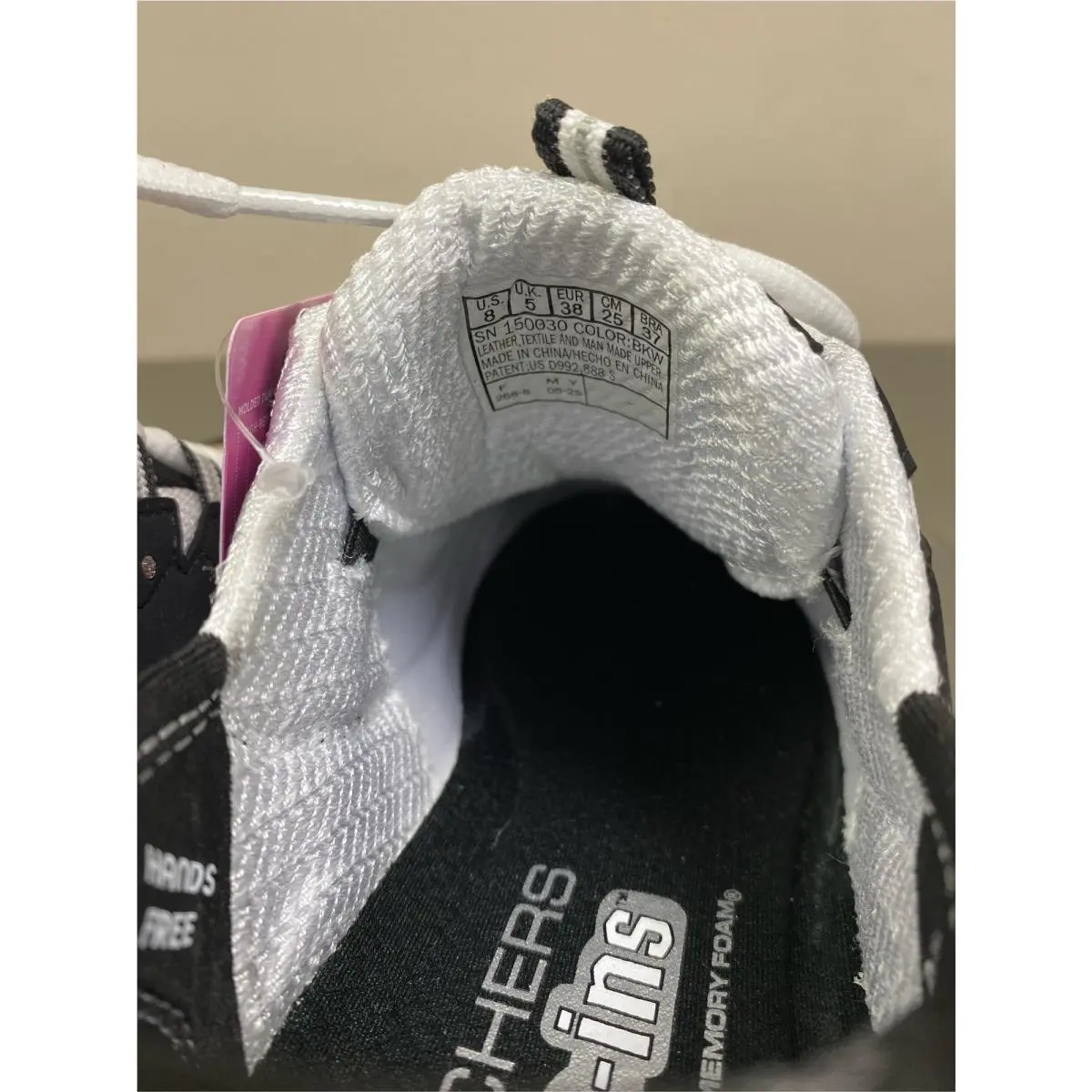 Skechers shoes - BLACK/WHITE (UPC: 196989389257) 3