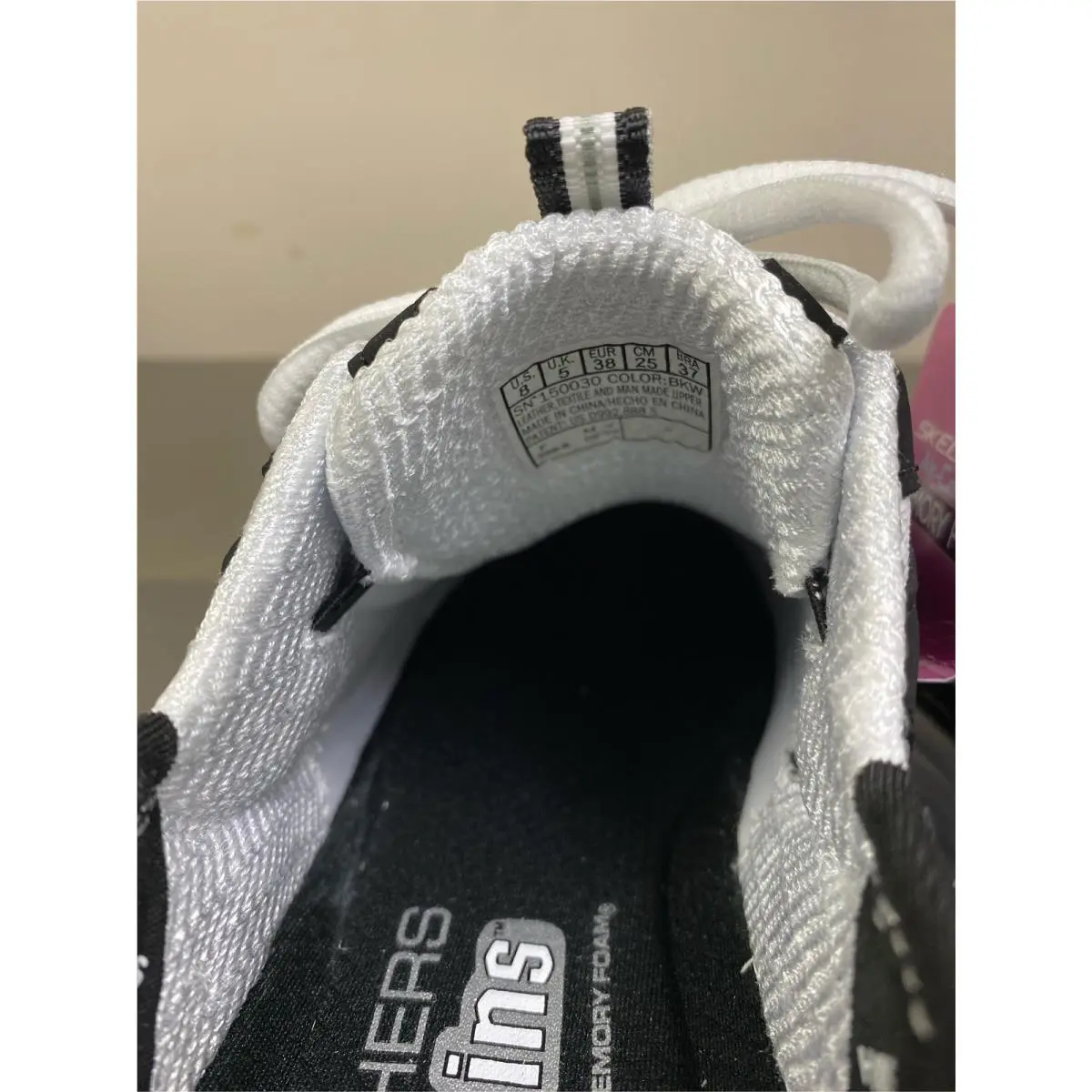Skechers shoes - BLACK/WHITE (UPC: 196989389257) 4