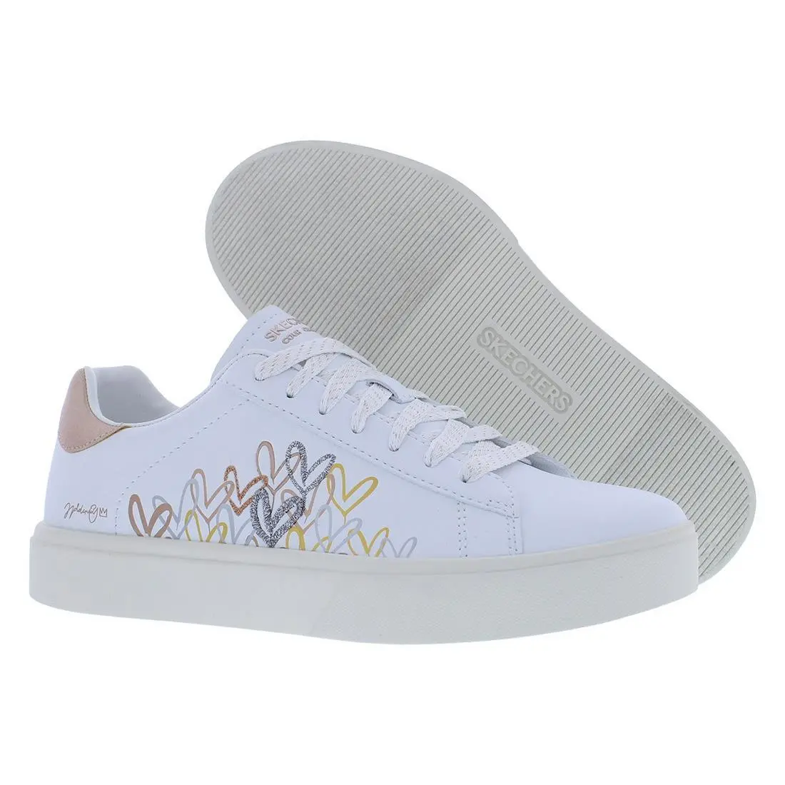 Skechers Eden Lx Gleaming Hearts Womens Shoes Size 11 Color: White/multicolored