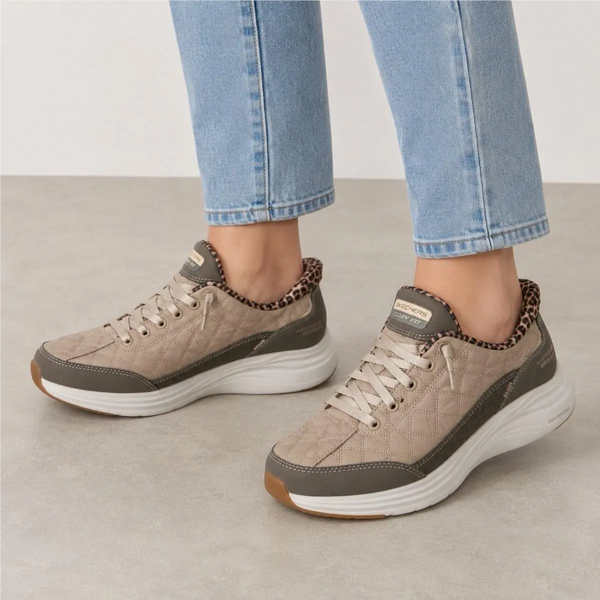 Skechers shoes - Contour Foam – Cozy Fit Leopard Dream - 150419 - Brown/Black 11