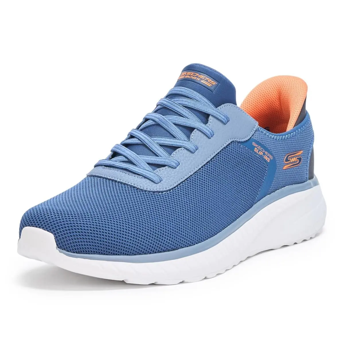 Skechers Men`s Hands Free Slip-ins Bob`s Squad Chaos - Solid Tour - Navy Multi
