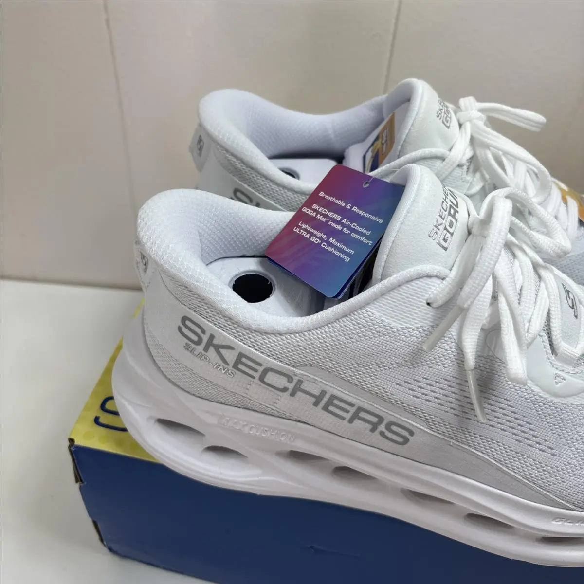 Skechers shoes - Skechers Max Cushioning Glide-Step - Max Cushioning - 129400-WSL - White 5
