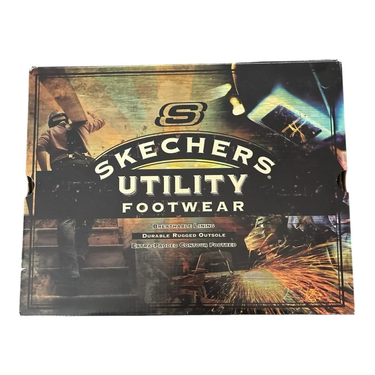 Skechers Mariner Utility Boot Low Cut Dark Brown Men`s Size 14
