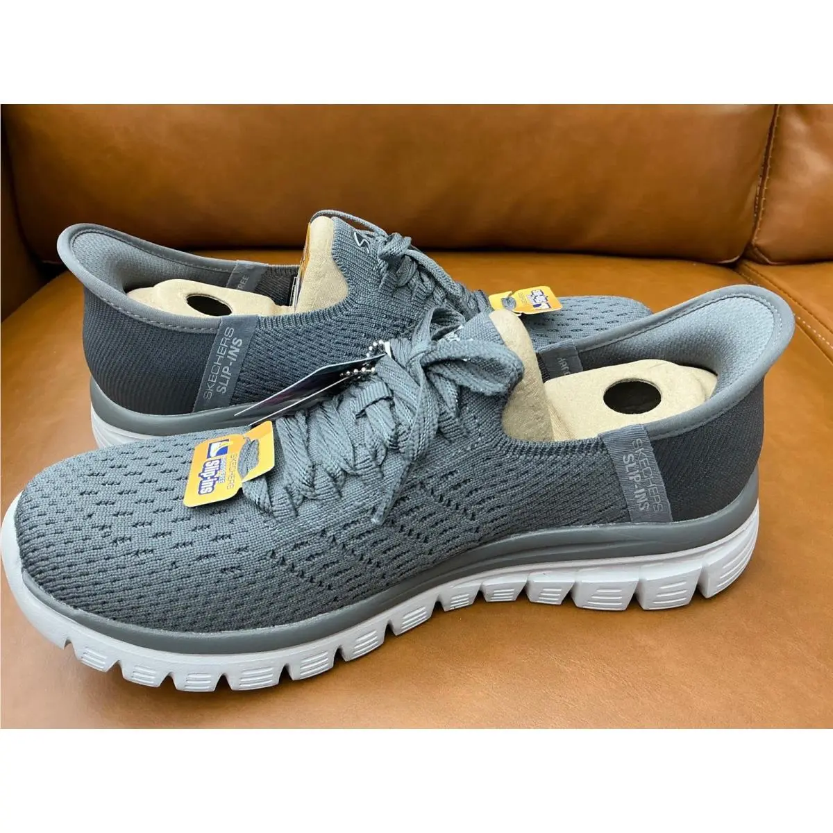 Skechers shoes - Skechers Hands Free Slip-ins Graceful First Blush - Gray 4