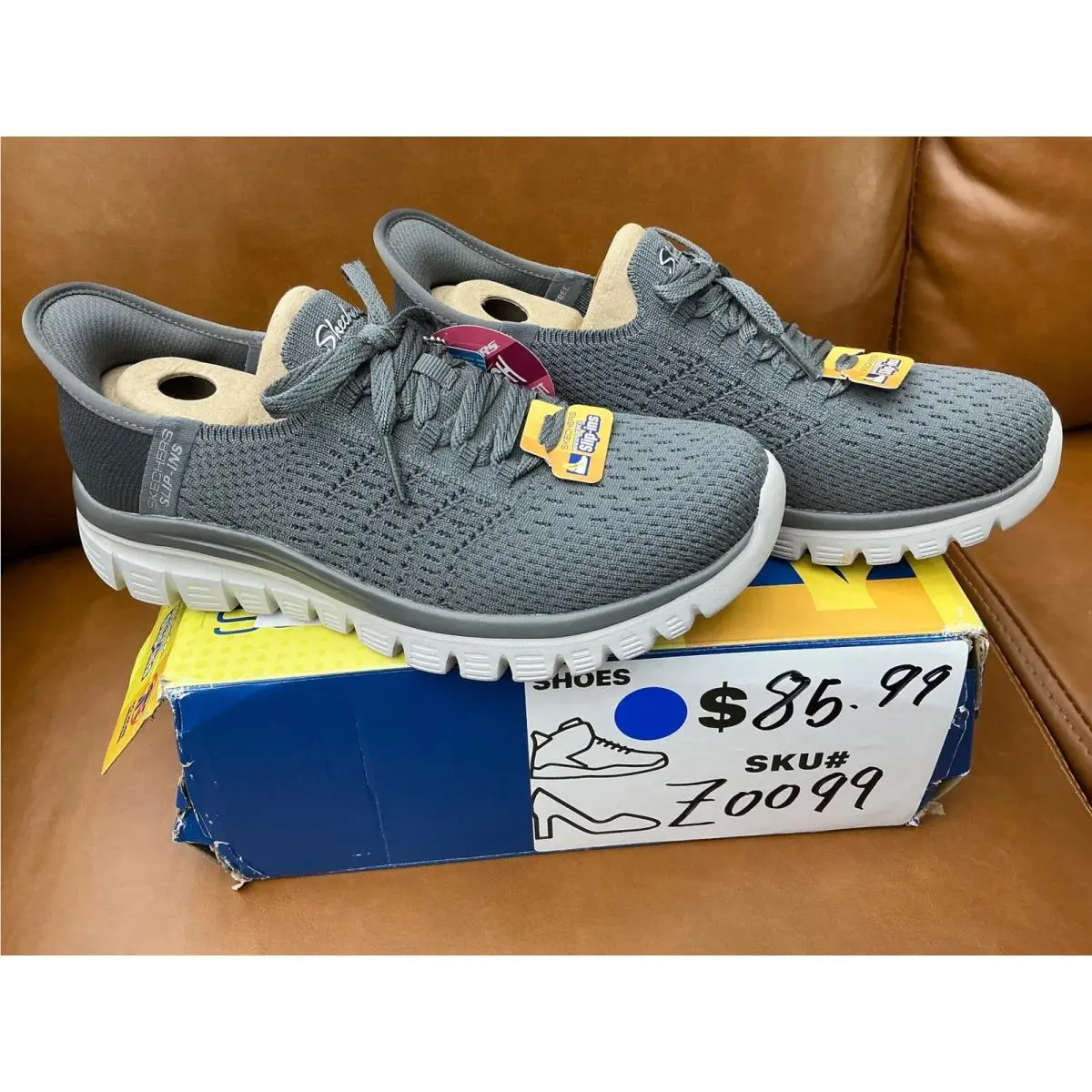 Skechers shoes - Skechers Hands Free Slip-ins Graceful First Blush - Gray 7