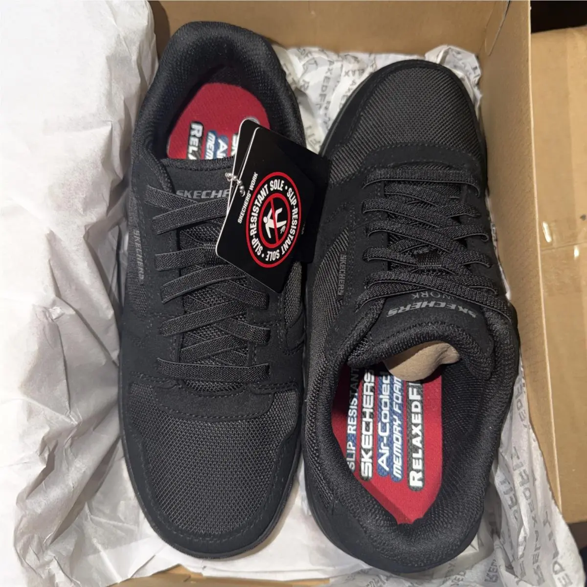 Skechers shoes - Skechers Relaxed Fit Watab Shred Treads - 200243/BLK - Black 1