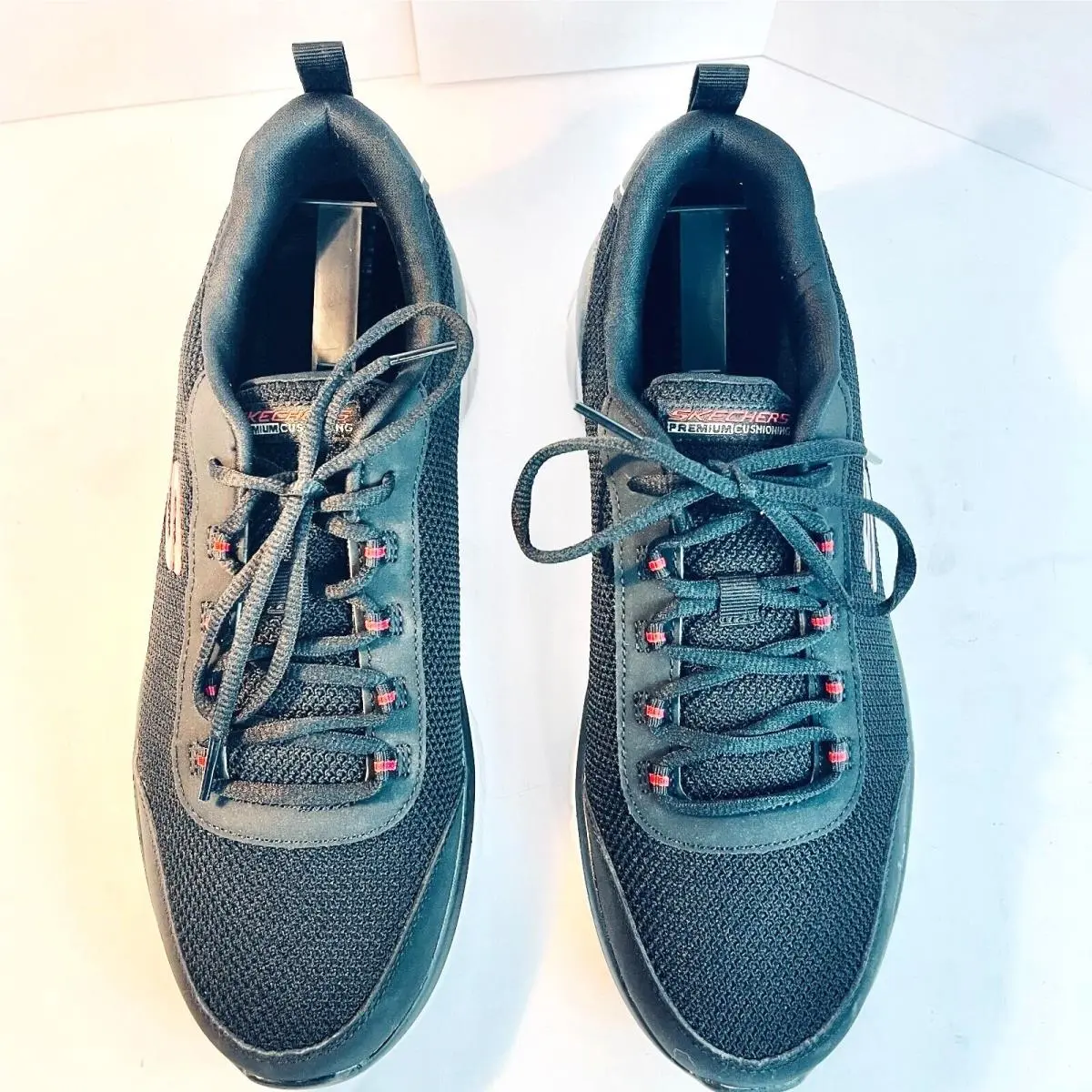 Skechers 10oz Ultra Light Lace Up Running Shoes Mens Size 11 Black Mesh