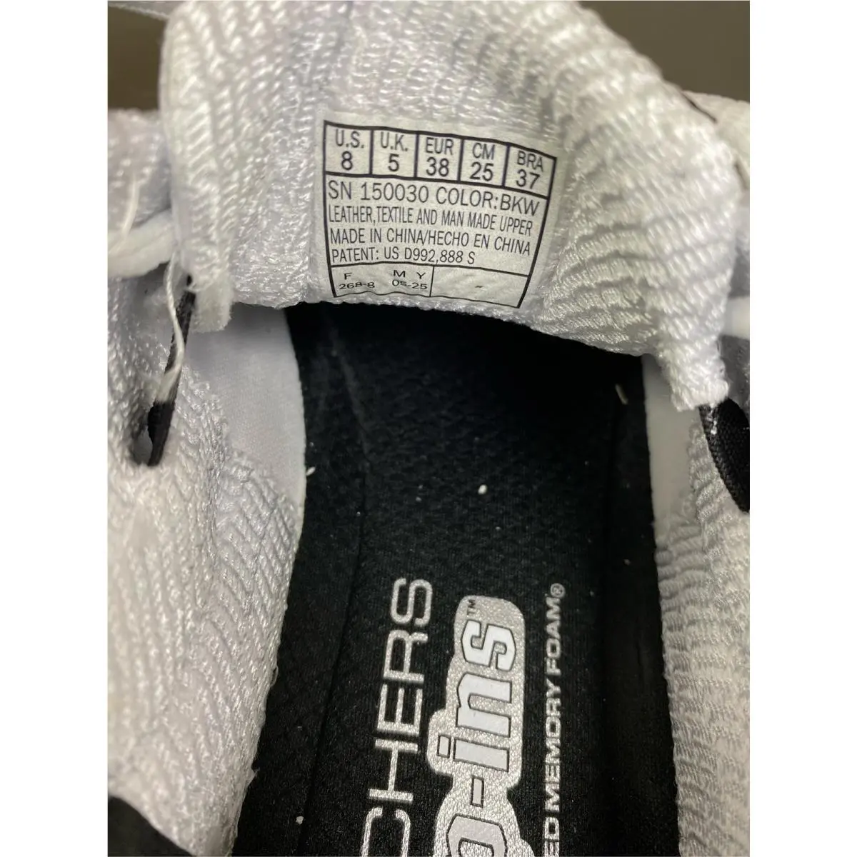Skechers shoes - BLACK/WHITE (UPC: 196989389257) 2