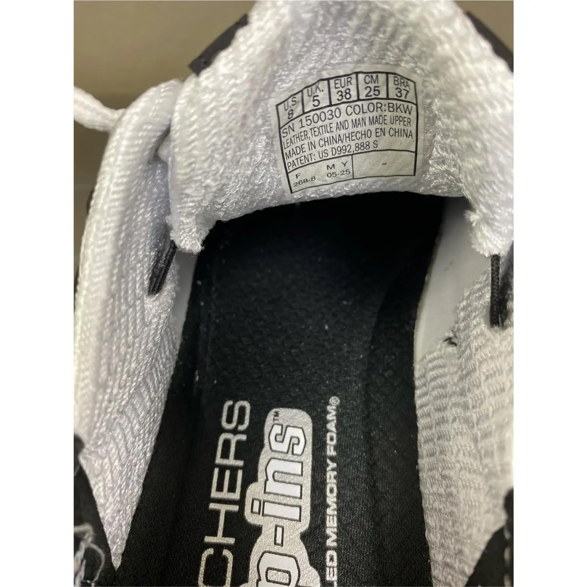 Skechers shoes - BLACK/WHITE (UPC: 196989389257) 3