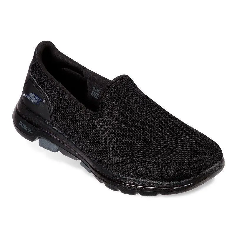 Skechers Gowalk 5 Women`s Slip on Shoes Black Size 9 Goga Mat