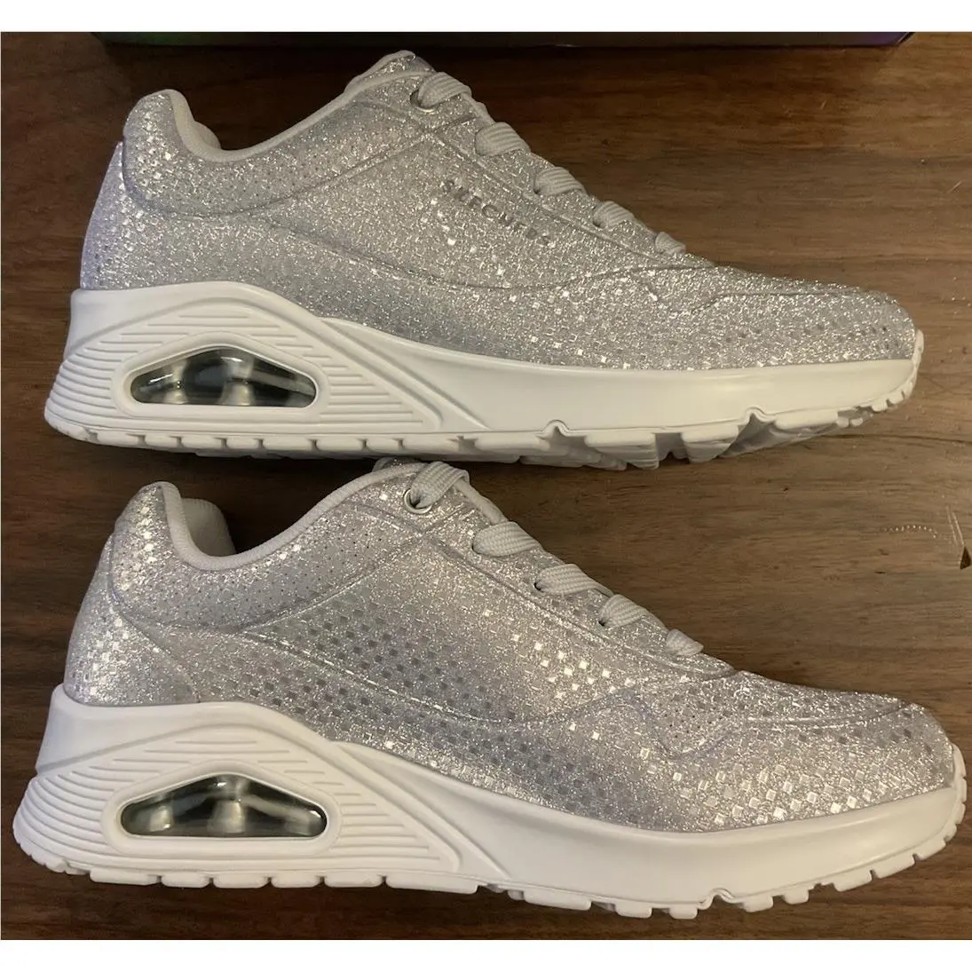 Skechers shoes - Skechers Street Uno Disco Nite - Silver 1
