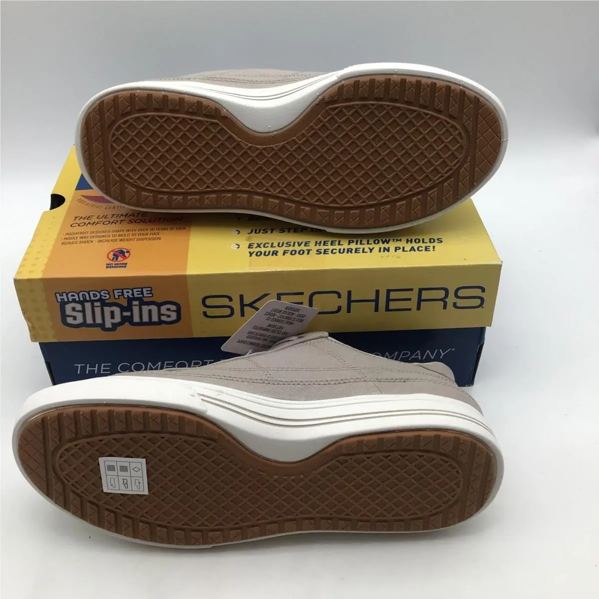 Skechers shoes - Hands Free Slip-ins Arch Fit Arcade - See Ya There - Beige 3