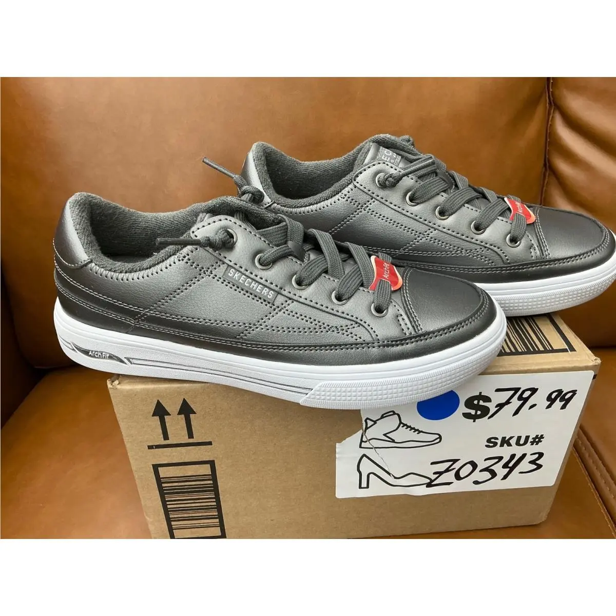 Skechers shoes - Skechers Arch Fit Arcade Arcata - Gray 5