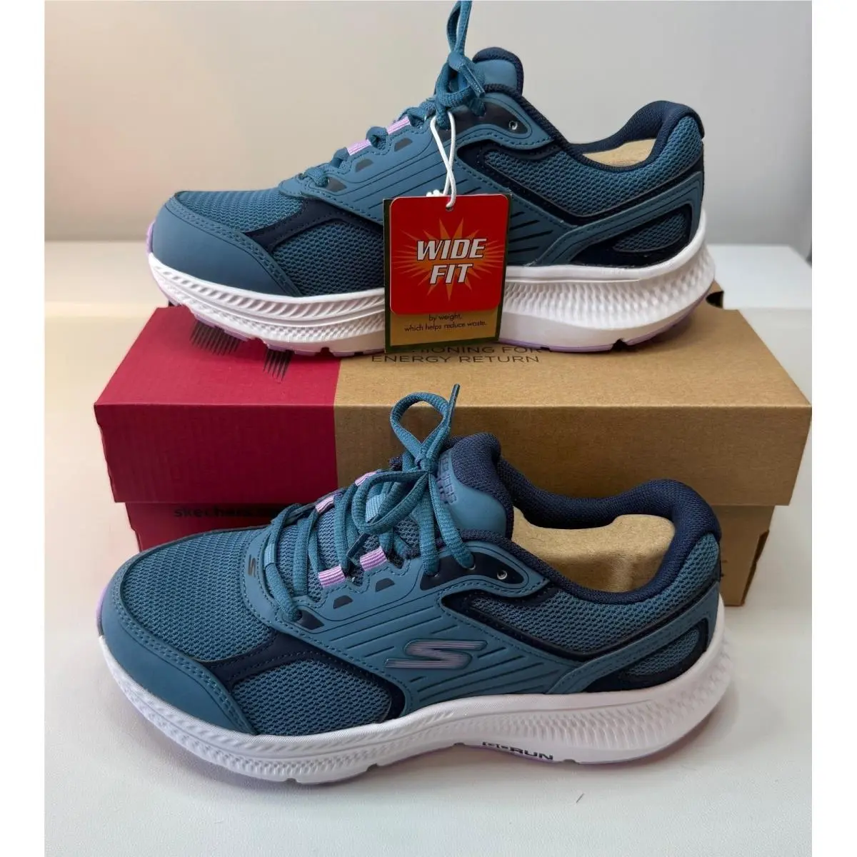 Skechers Go Run Consistent 2.0 Advantage Blue Purple 128606W/BLPR Womens 7