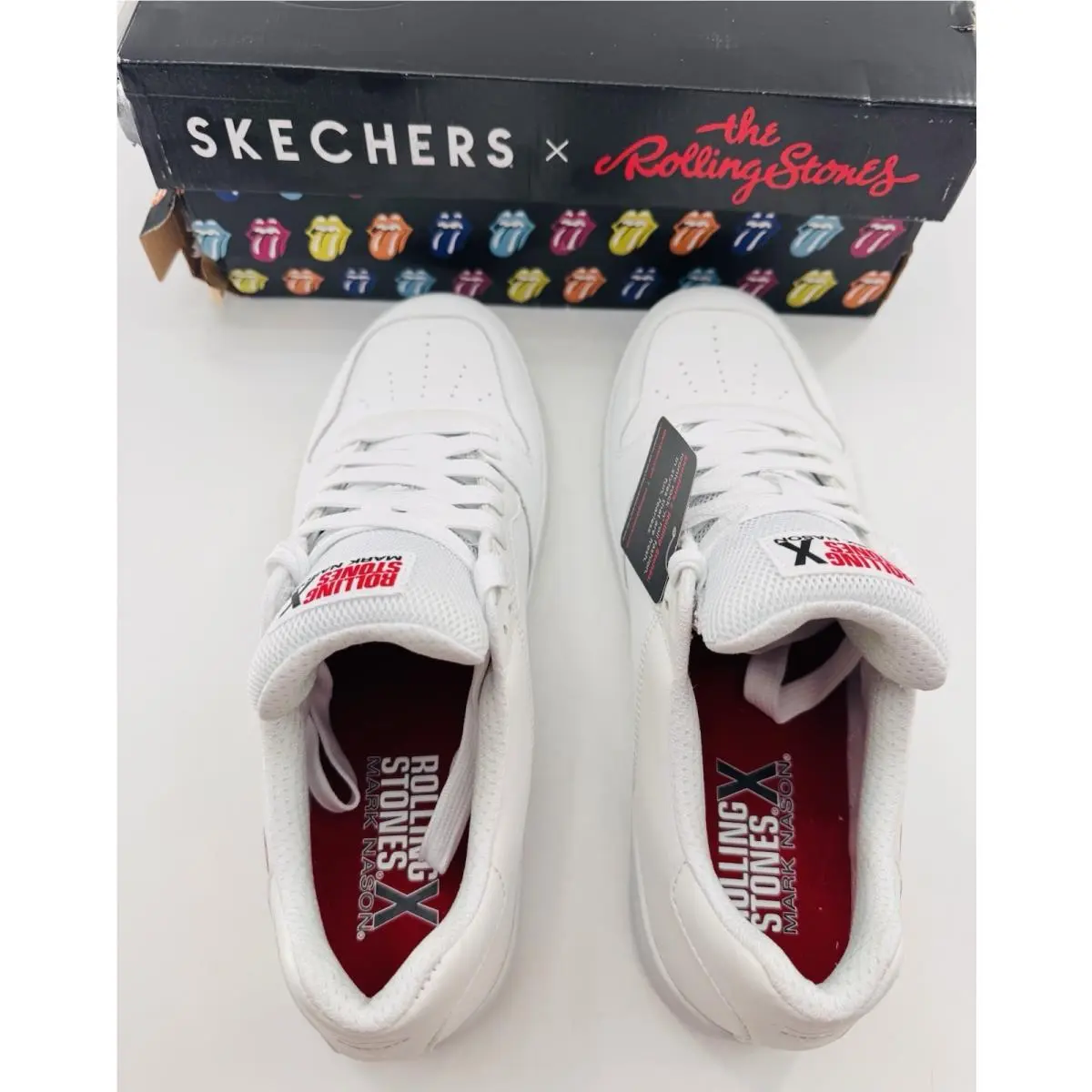 Skechers shoes - Rolling Stones - Rolling Stones - White (UPC: 0196989424422) 4