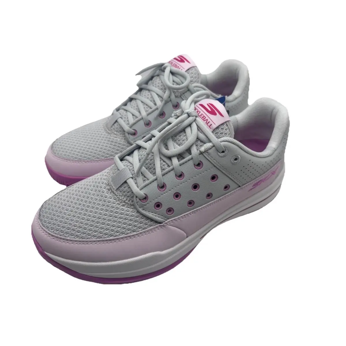 Pickleball Skechers Women’s Viper Court Luxe Sneakers Gray/pink Size 8M